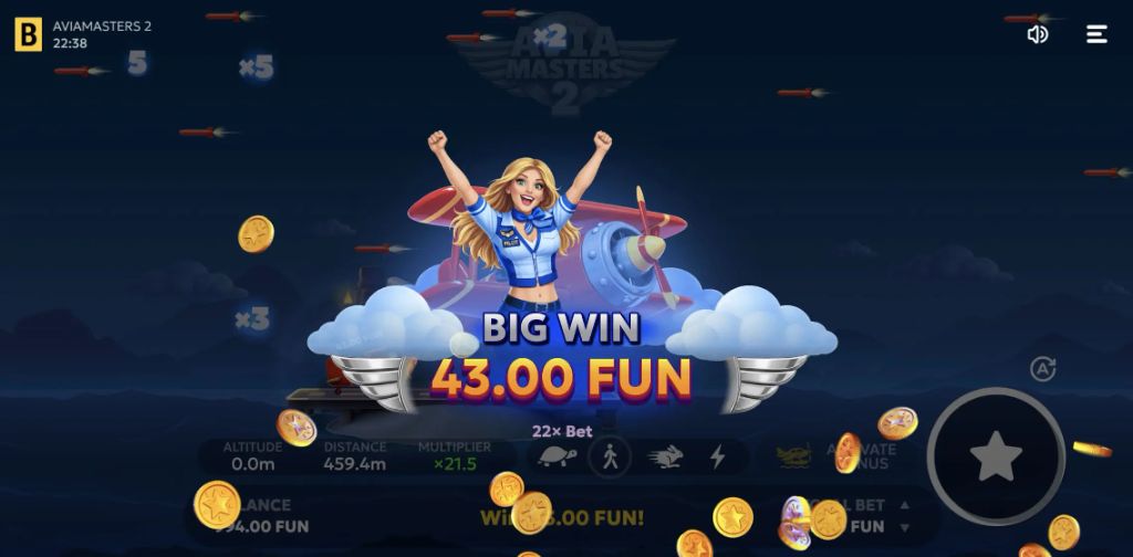 Avia Masters 2 — Big Win 43 FUN Celebration