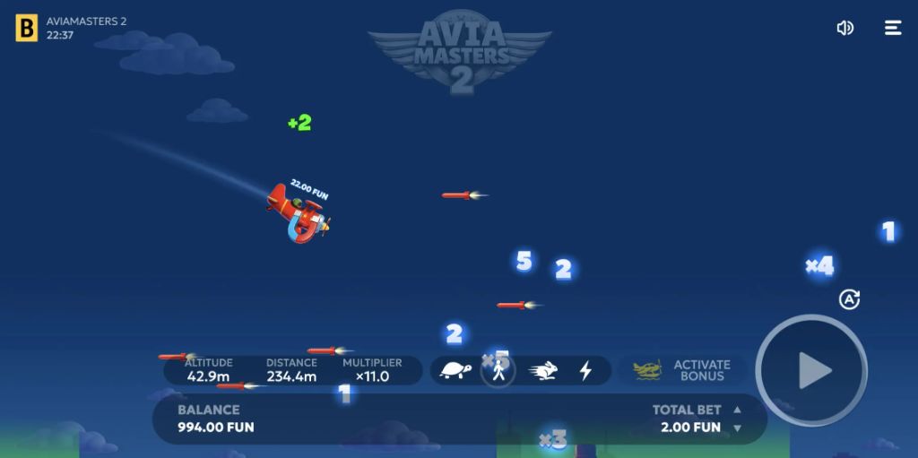 Avia Masters 2 — x2.0 Multiplier Gameplay